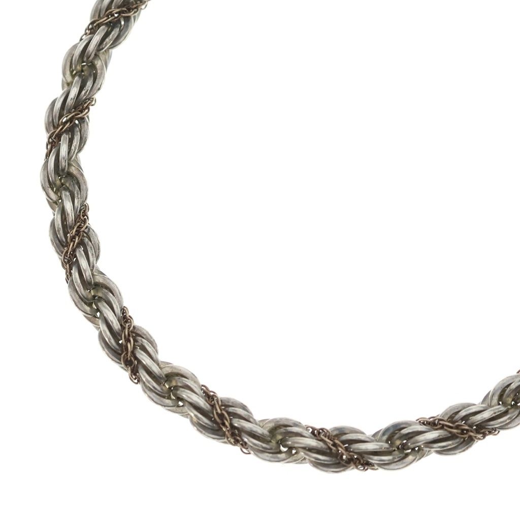 TIFFANY & Co. (ティファニー) ツイストロープ ネックレス スネークチェーン シルバー/ゴールド SV925×14K 51.4g