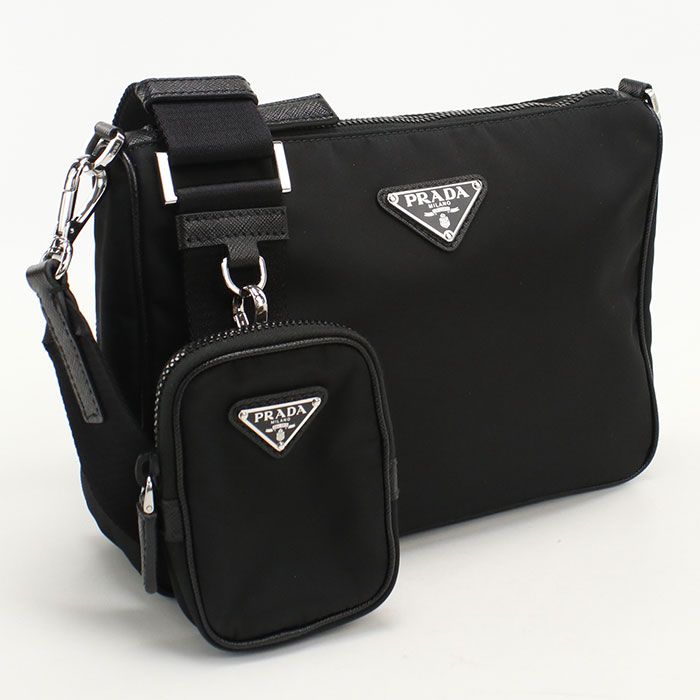 PRADA プラダ 2VH113 斜め掛け ショルダーバッグ ナイロン【中古】 メンズ