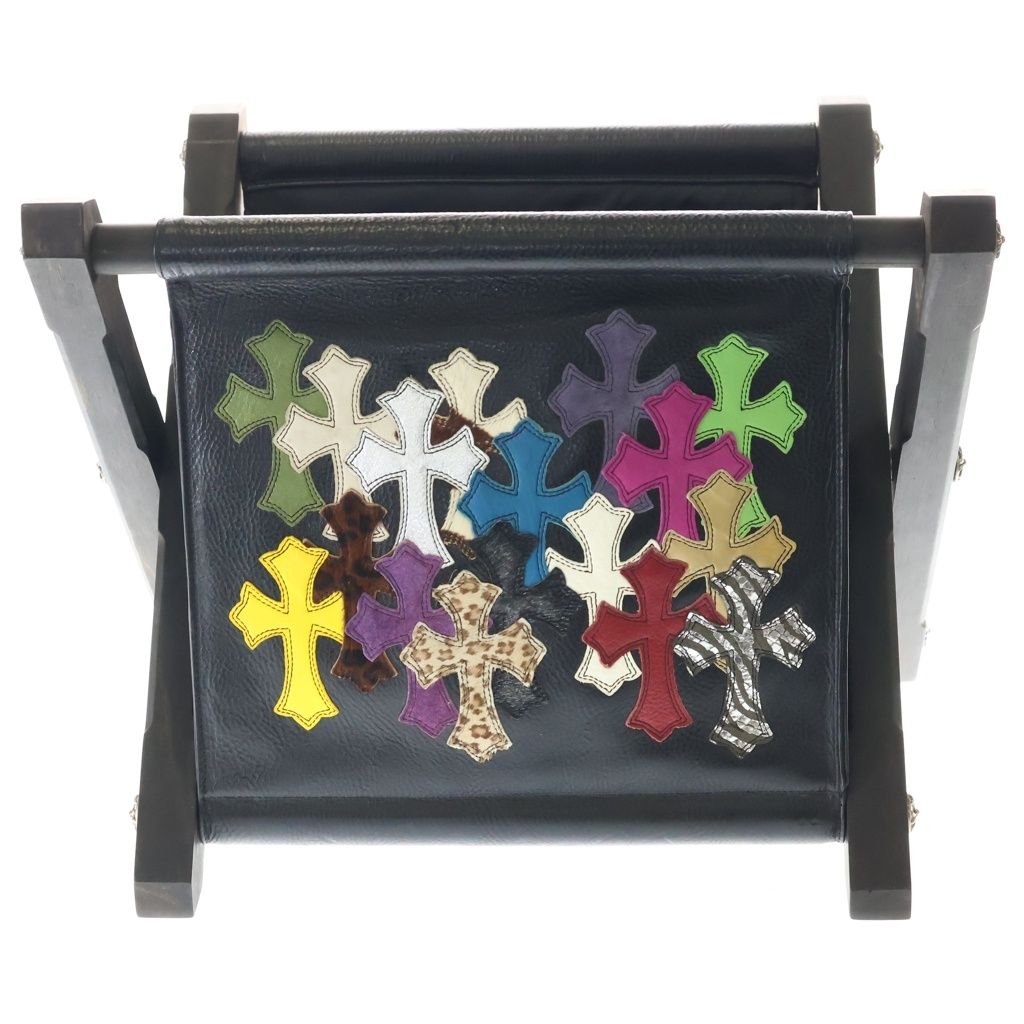 CHROME HEARTS (クロムハーツ) MAGAZINE RACK マルチセメタリーパッチエボニーレッグレザーマガジンラック