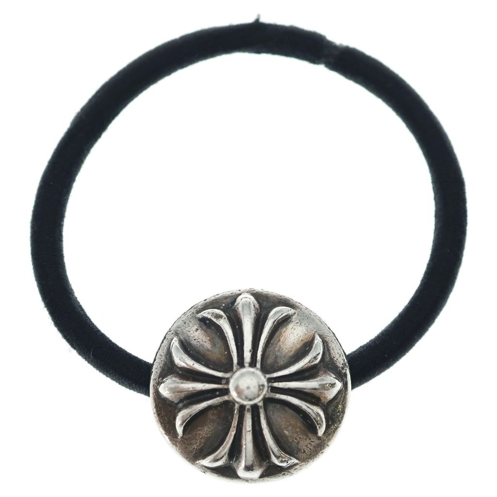 CHROME HEARTS (クロムハーツ) HAIRBAND クロスボール ヘアバンド ヘアゴムコンチョ シルバー BCA151