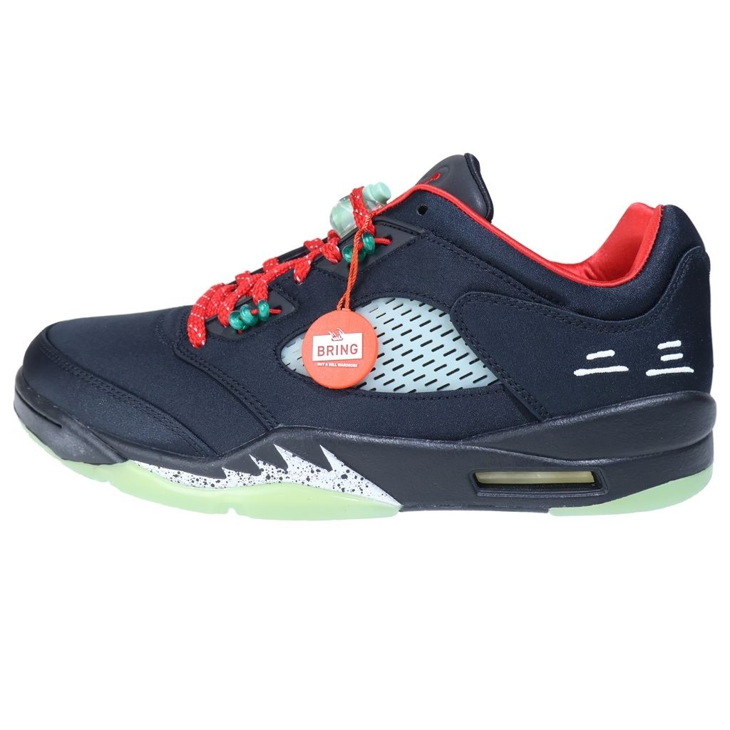 NIKE (ナイキ) ×CLOT AIR JORDAN 5 RETRO LOW SP DM4640-036 クロット エアジョーダン 5 ジェイド ローカットスニーカー ブラック US11/29cm