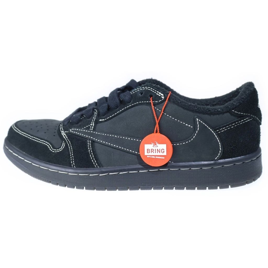NIKE (ナイキ) ×TRAVIS SCOTT AIR JORDAN 1 LOW OG SP BLACK PHANTOM エアジョーダン1 ブラックファントム ローカットスニーカー ブラック US8.5/26.5cm DM7866-001