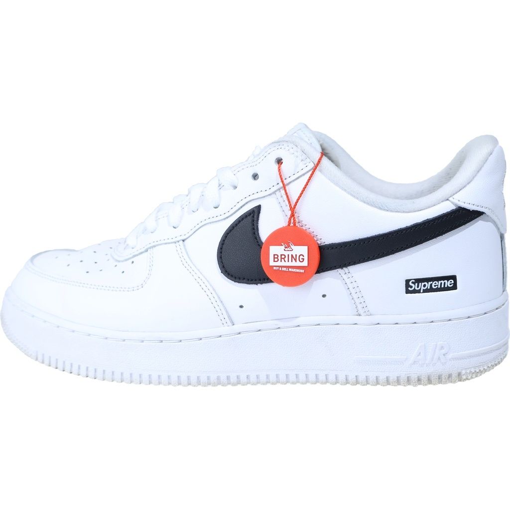 NIKE (ナイキ) ×SUPREME AIR FORCE 1 LOW CU9225-102 エアフォース1 ローカットスニーカー US10/28.0cm ホワイト/ブラック