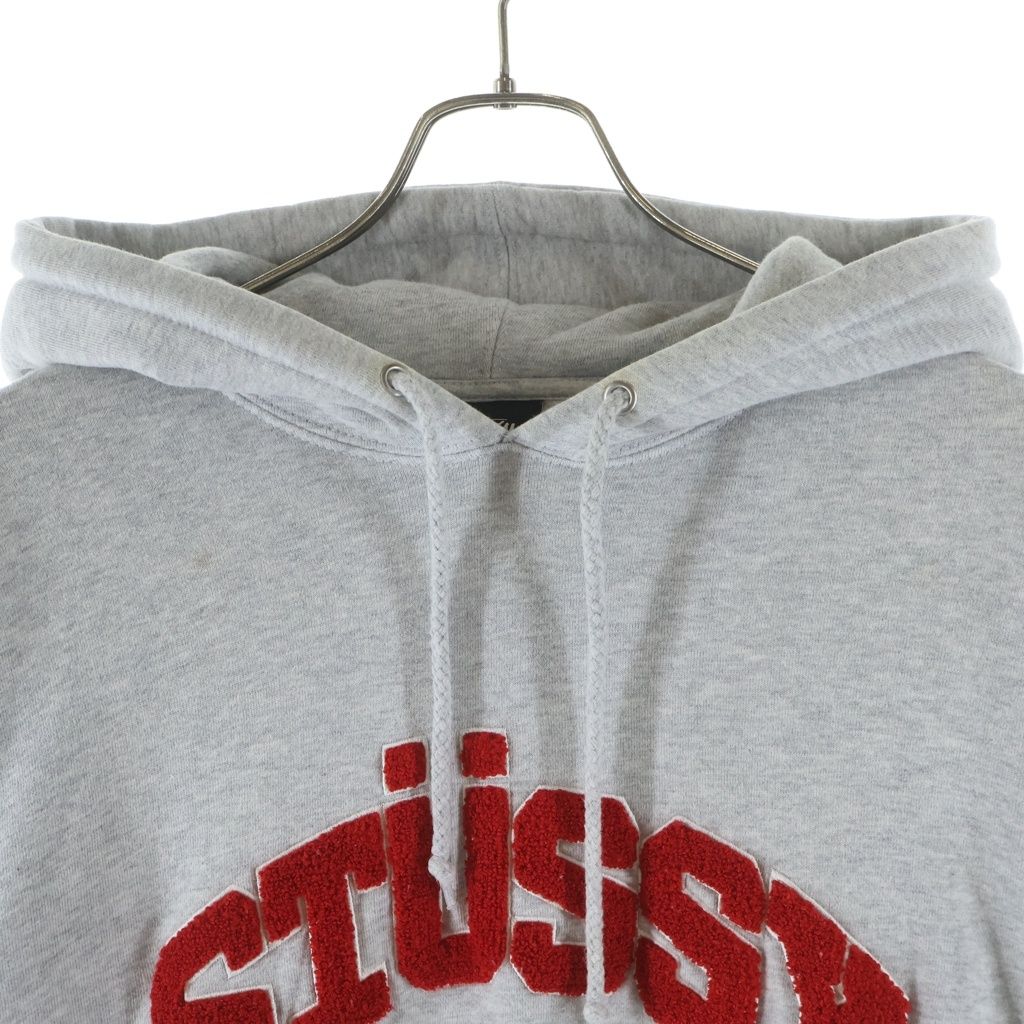 STUSSY (ステューシー) パイルアーチロゴ プルオーバーパーカー STUSSY (ステューシー) パイルアーチロゴ プルオーバーパーカー