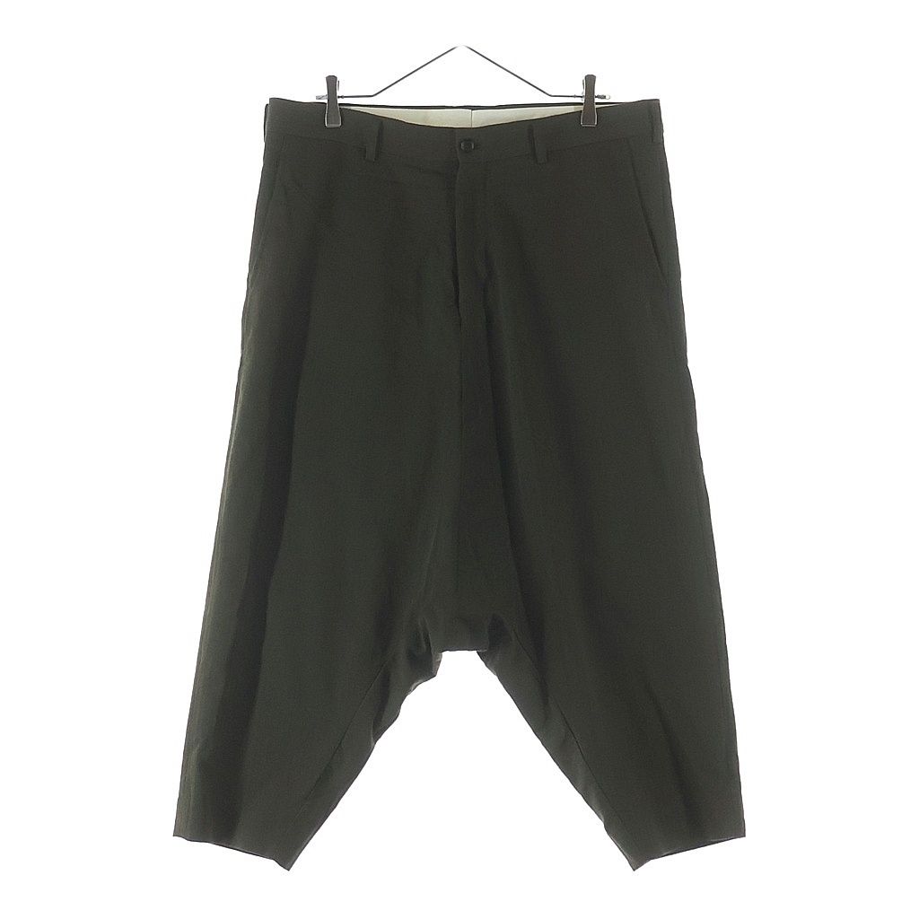 COMME des GARCONS HOMME PLUS (コムデギャルソンオムプリュス) 25AW ウールヘリンボーン サルエルパンツ オリーブ PP-P040 AD2025