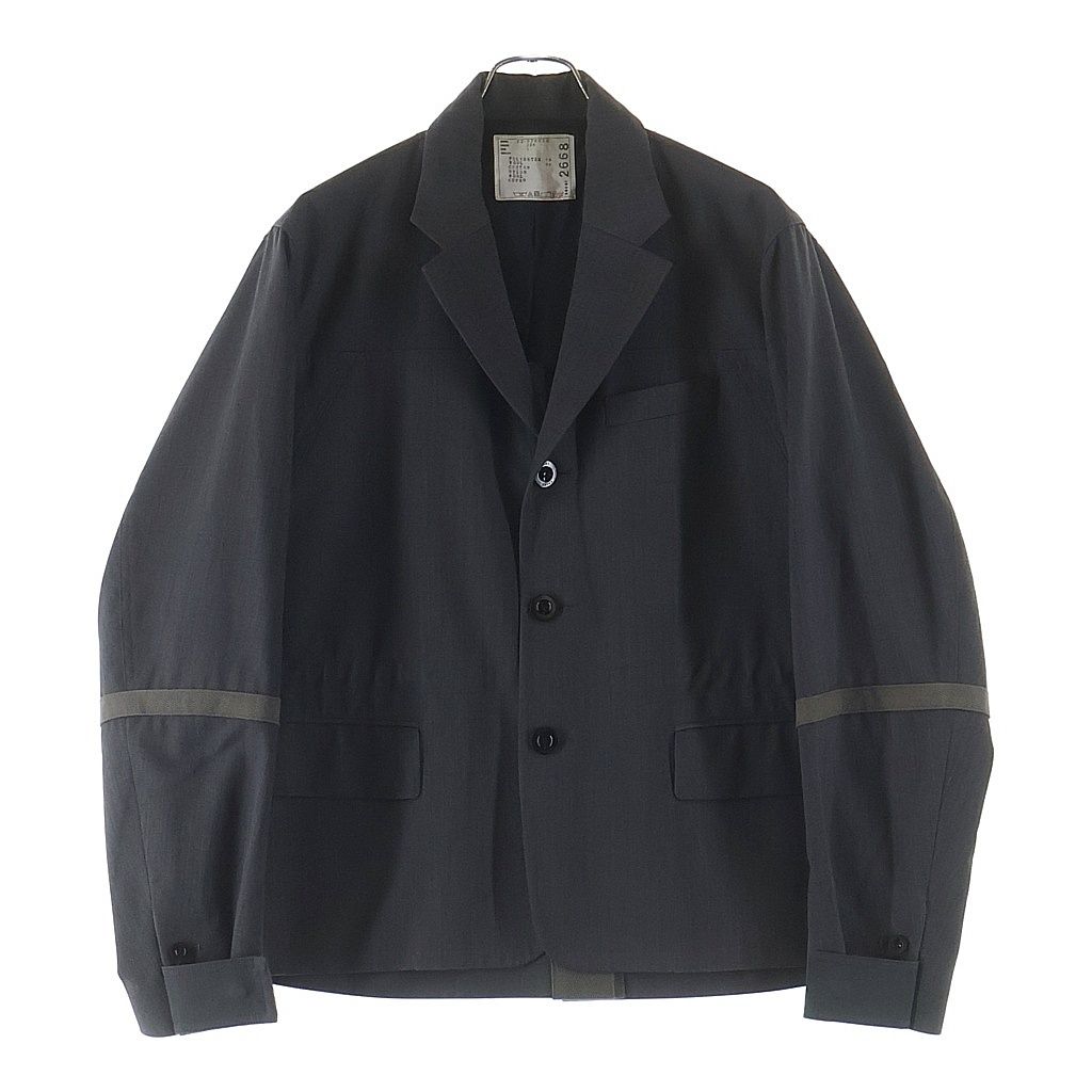 Sacai (サカイ) 22SS Suiting Mix 3B Jacket スーチングミックス3Bジャケット グレー