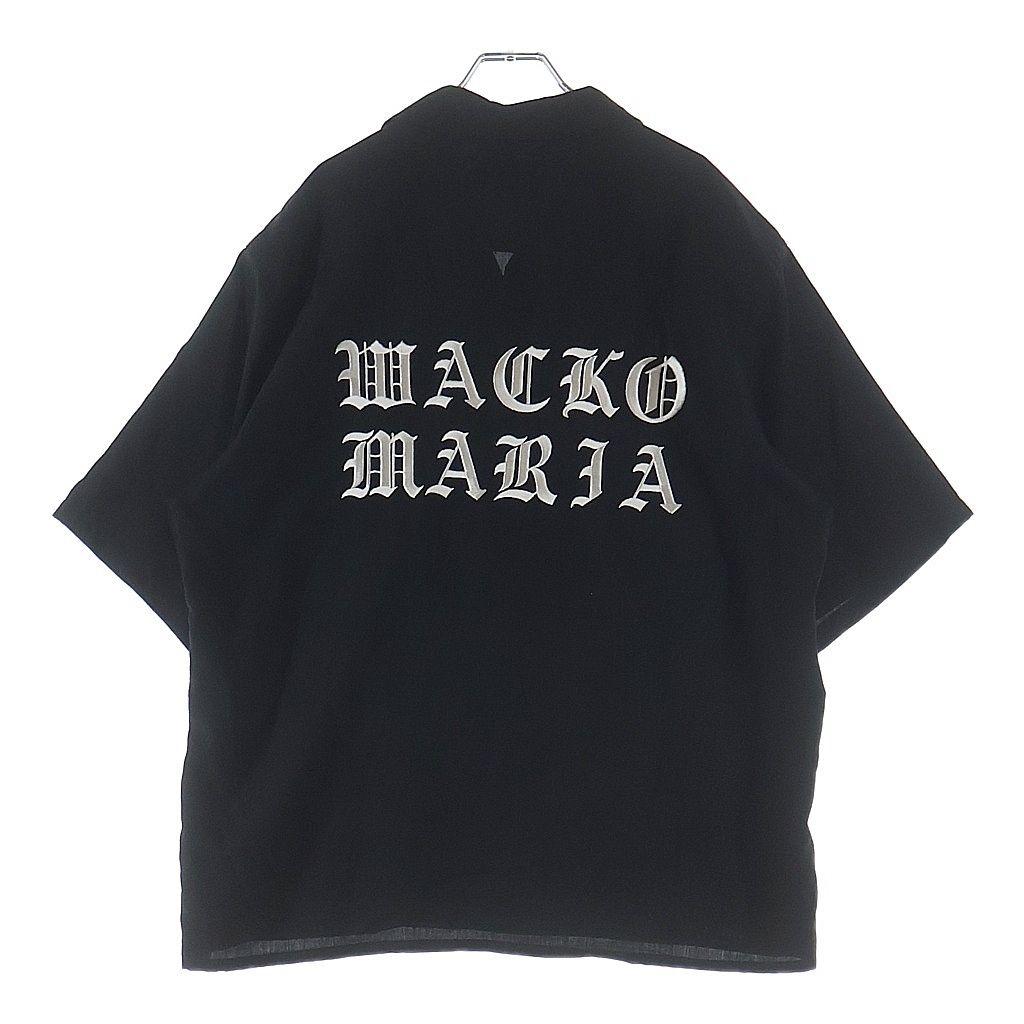 WACKO MARIA (ワコマリア) 25SS 50'S SHIRT S/S TYPE-3 フィフティーズ バックロゴ刺繍 半袖 オープンカラーシャツ ブラック 25SS-WMS-OC07