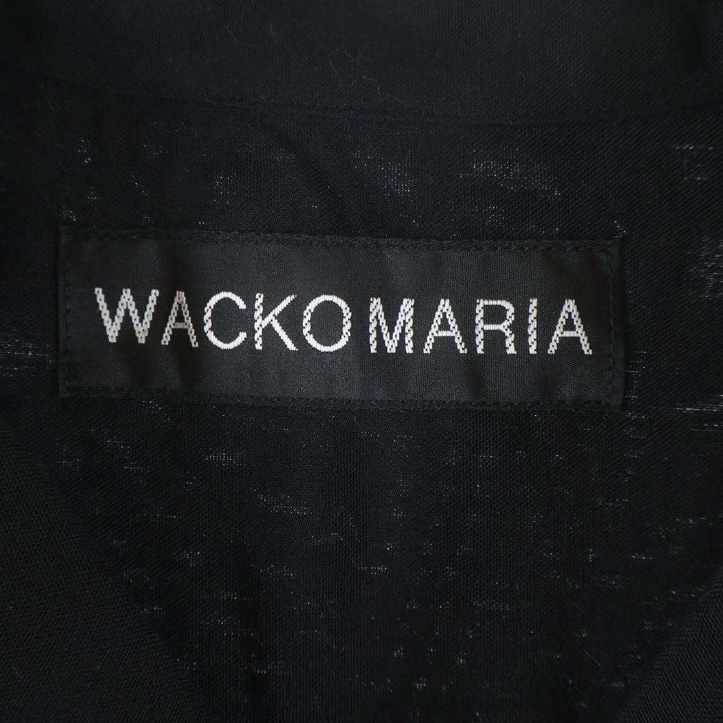 WACKO MARIA (ワコマリア) 25SS 50'S SHIRT S/S TYPE-3 フィフティーズ バックロゴ刺繍 半袖 オープンカラーシャツ ブラック 25SS-WMS-OC07