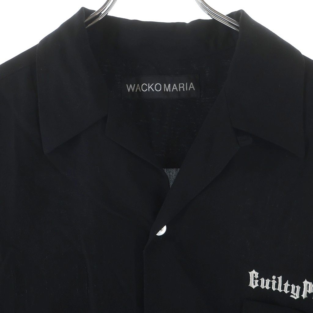 WACKO MARIA (ワコマリア) 25SS 50'S SHIRT S/S TYPE-3 フィフティーズ バックロゴ刺繍 半袖 オープンカラーシャツ ブラック 25SS-WMS-OC07