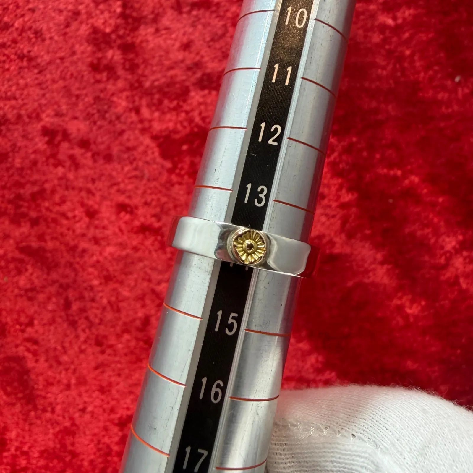 美品 太陽神リング14号 SILVER×K18 4.9g アリゾナフリーダム/ARIZONA 