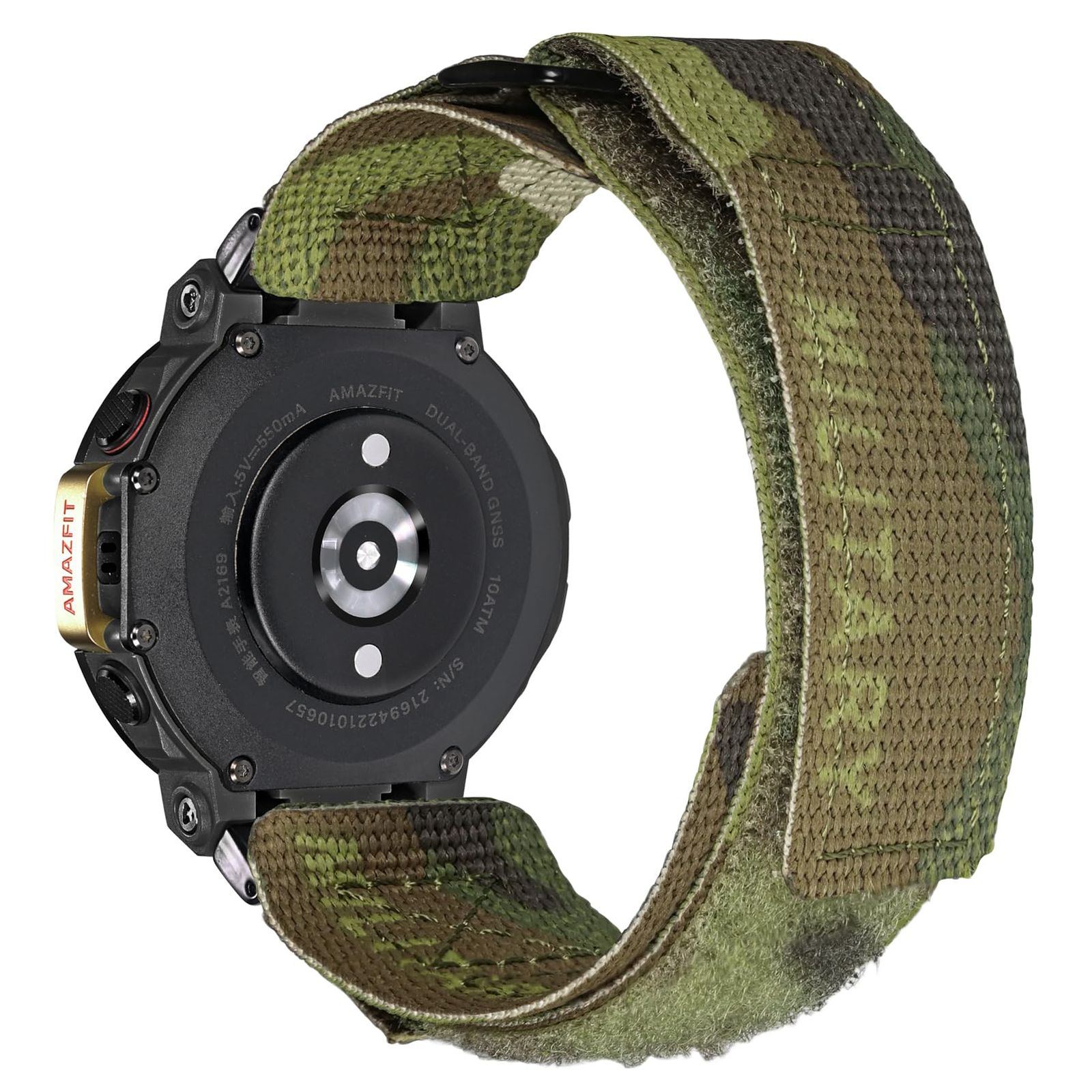 新品 Hemsut 時計バンド Huami Amazfit T-Rex/T-Rex 2/T-Rex Pro/T-Rex Ultra用バンド カモフラージュ柄デザインスマートウォッチバンド