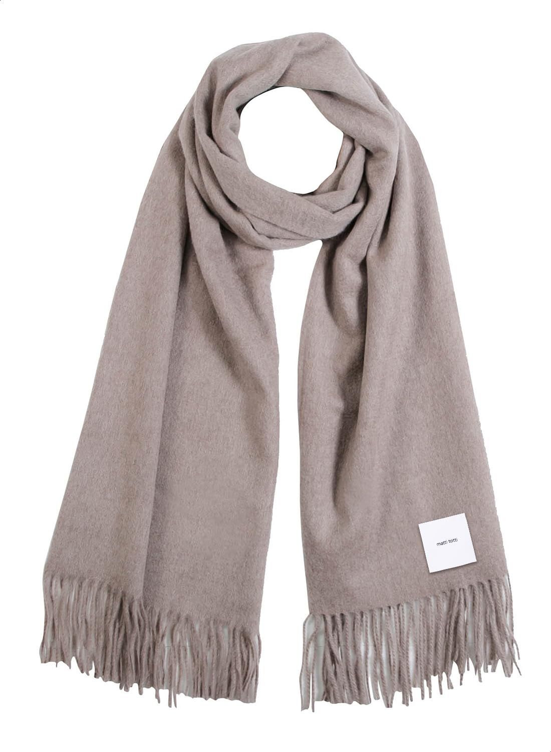 新品 [matti totti] 15.モカブラウン カシミヤ ストール カシミア 100 大判 厚手 レディース 無地 100 女性 ロング リバーシブル カシミヤストール ギフト プレゼント 寒暖差対策 A0016B-20