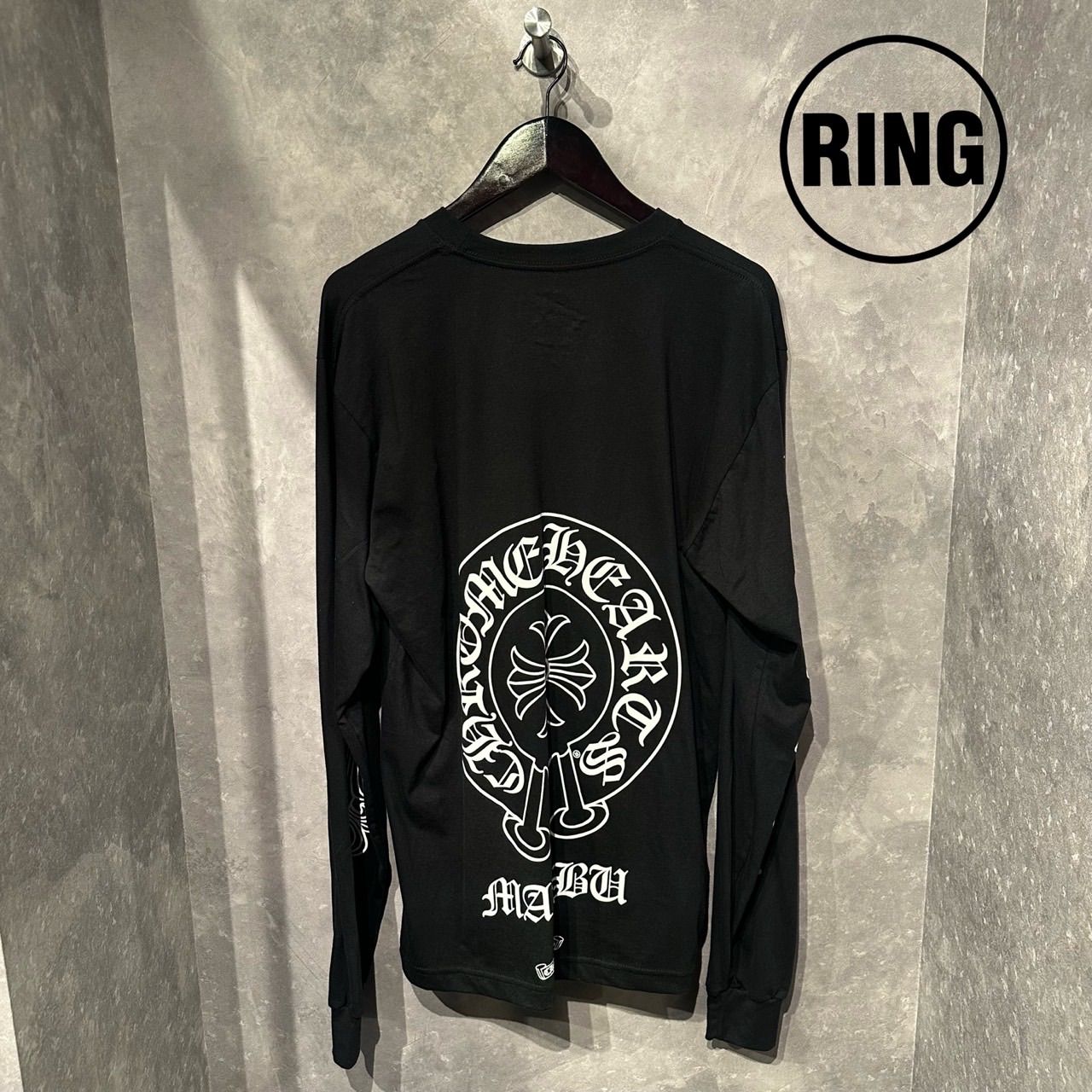 Chrome Hearts MALIBU LTD Horseshoe L/S Tee BLK