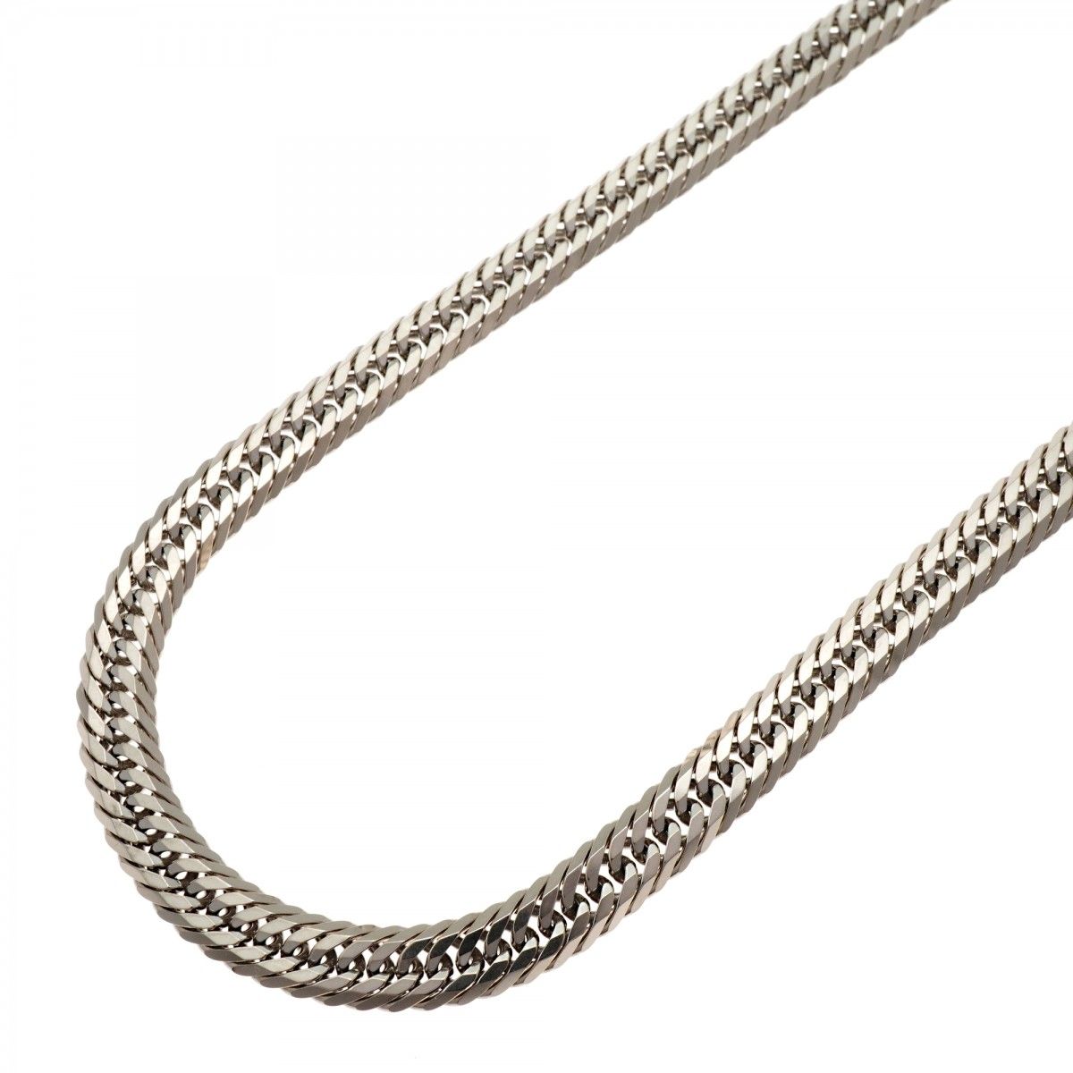 【6khd0108】喜平 ネックレス Pt850 プラチナ トリプル 12面 45.7cm 46g キヘイ【中古】メンズ レディース ユニセックス