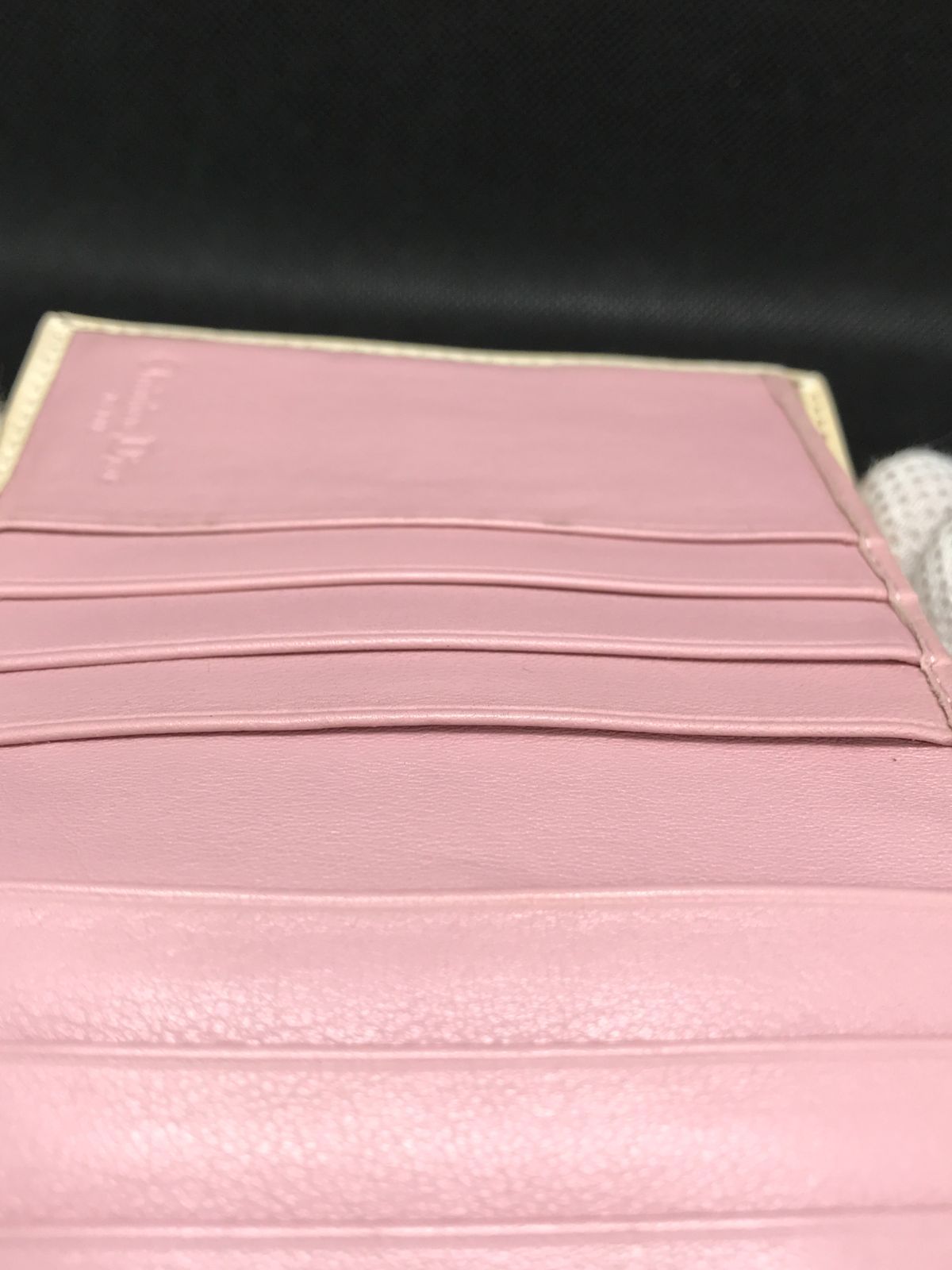 希少 Christian Dior ディオール 二つ折り財布 トロッター キャンバス