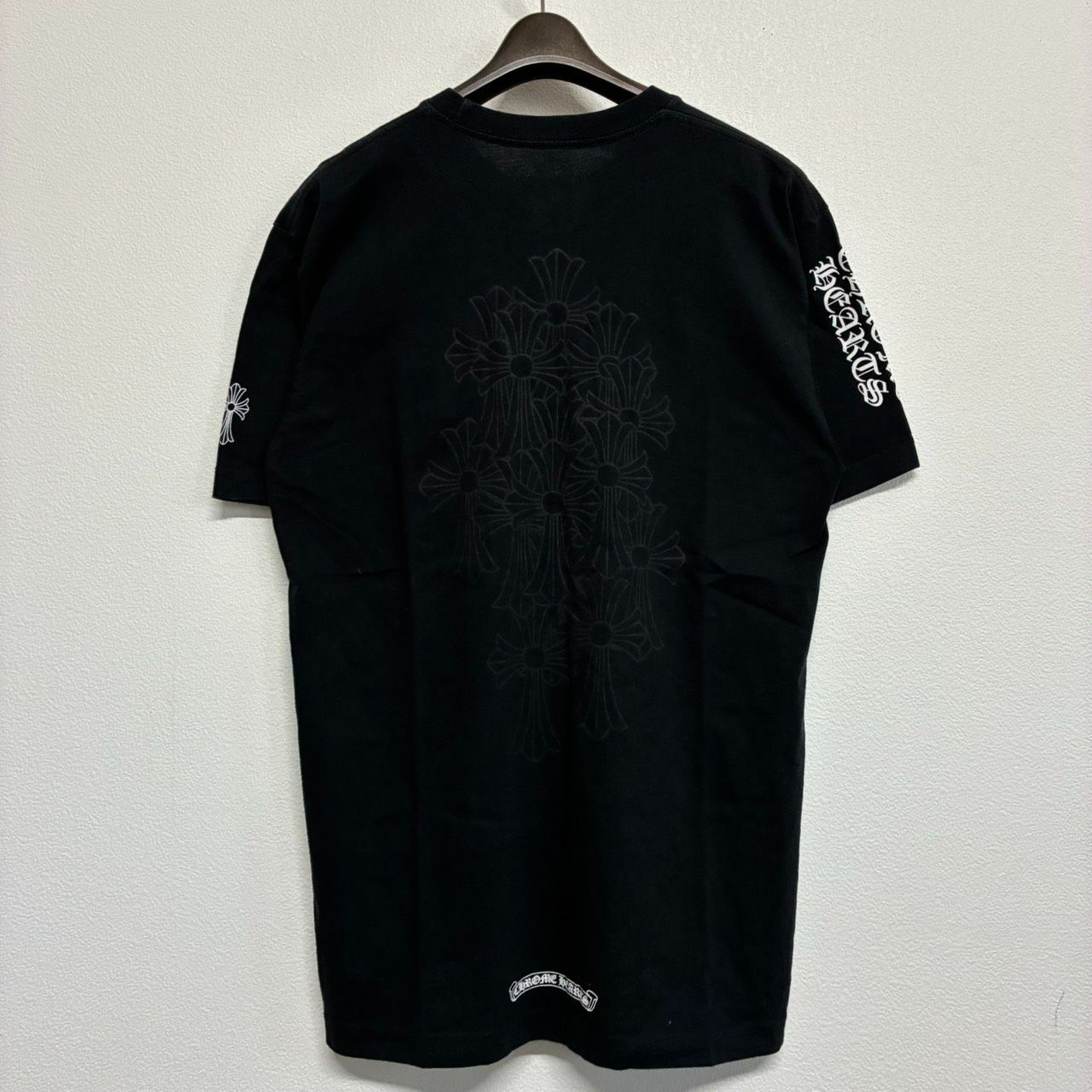 CHROME HEARTS Cemetery Cross クロムハーツ セメタリークロス CHクロス 黒 ブラック 半袖 Tシャツ トップス メンズ レディース Lサイズ 美品 2496