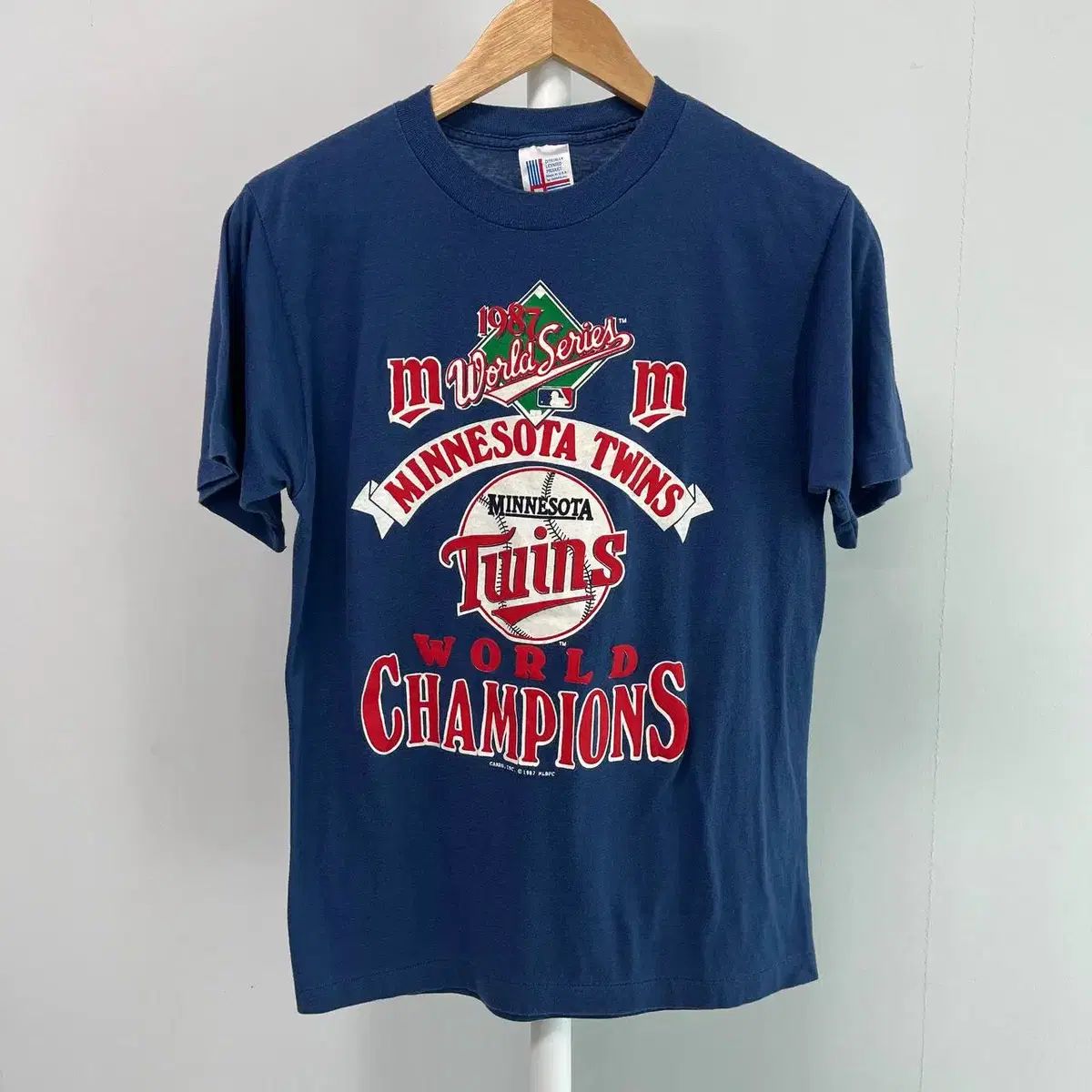 L USA 80s ミネソタ TWINS ツインズ WORLD シリーズ 優勝 Tシャツ ヴィンテージ Tシャツ 9,249円