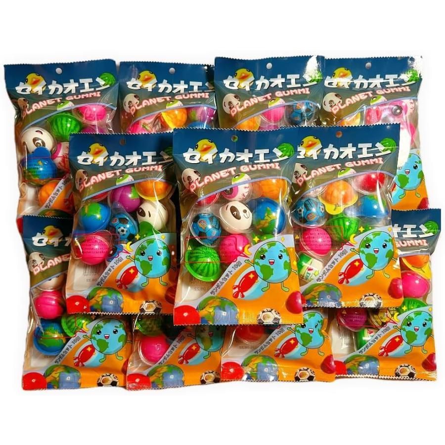 セイカオエン 地球グミ グミ 詰め合わせ ランダムセット 海外お菓子 asmr 目玉グミ、いちごグミ、スイカグミ、パンダグミなど (200個セット)