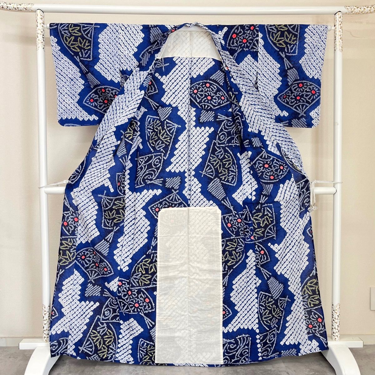 美品 逸品 可憐 有松絞り 木綿 浴衣 K1415 - メルカリ