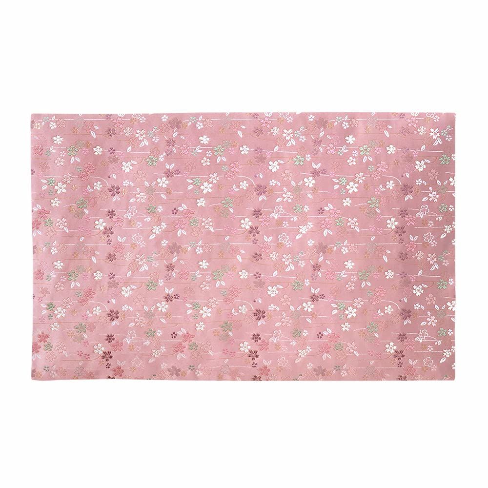 新品 なーむくまちゃん工房 さくら柄 経机掛け 高級京型金襴敷物 防炎加工 サイズ42cm×66cm (25号 004．ピンク)