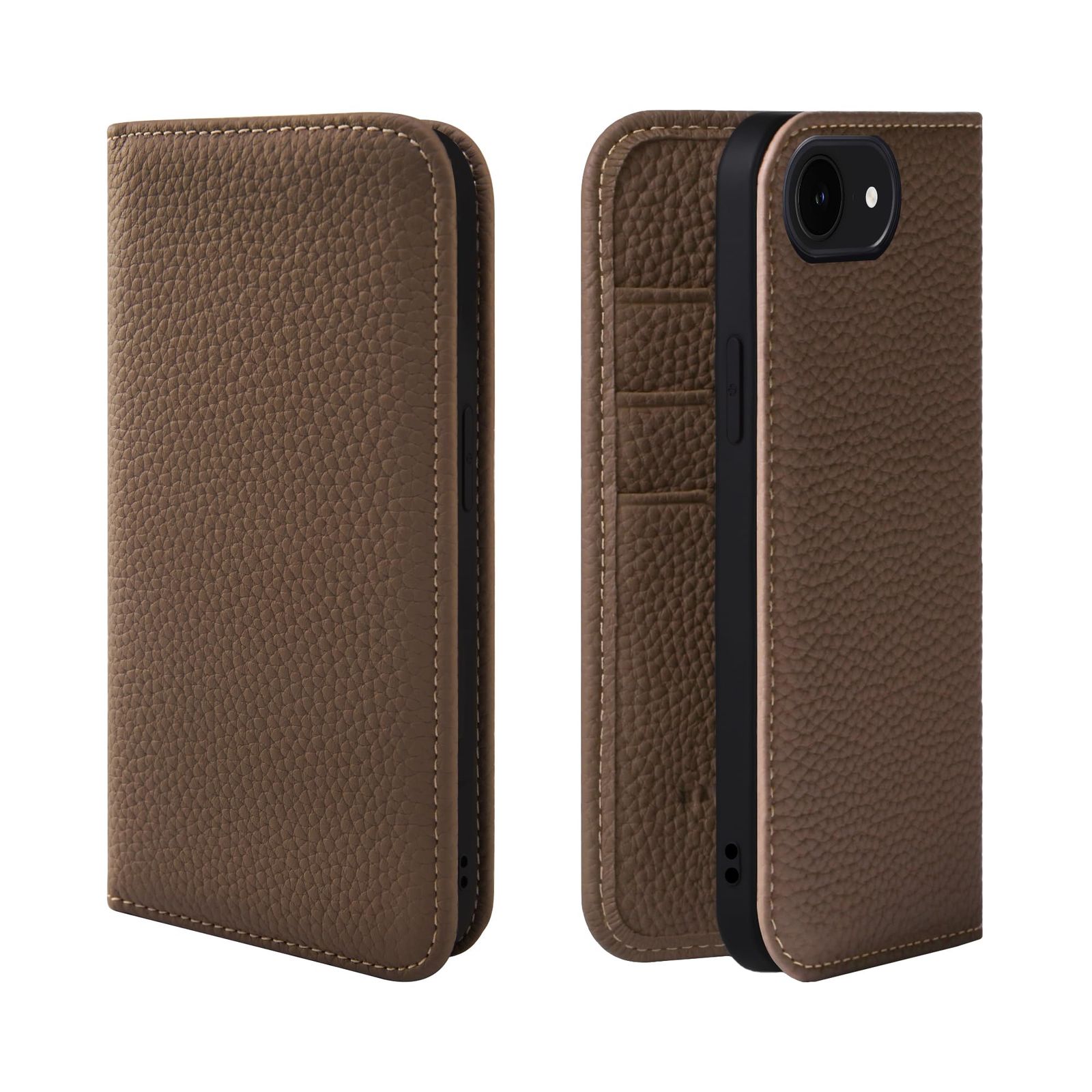 新品 HANATORA for iPhone 17e 16e ケース 手帳型 本革 スマホケース スマホ スタンド コードホルダー 付き シュリンクカーフレザー マグネットなし トープ PH-16e-Taupe ギフト 誕生日 女性 男性 彼女 お母さん お父 8,370円