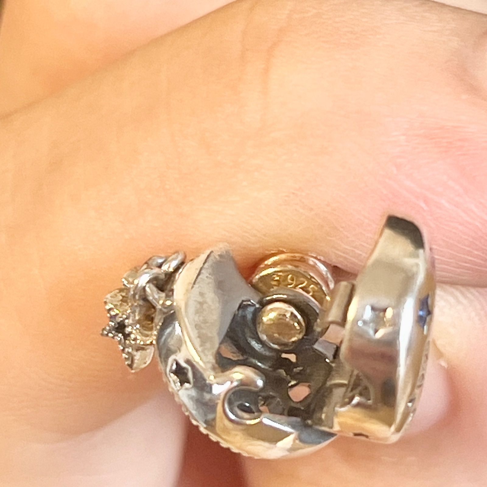 Pandora パンドラ スパークリングムーン クラスプ スネークチェーン 