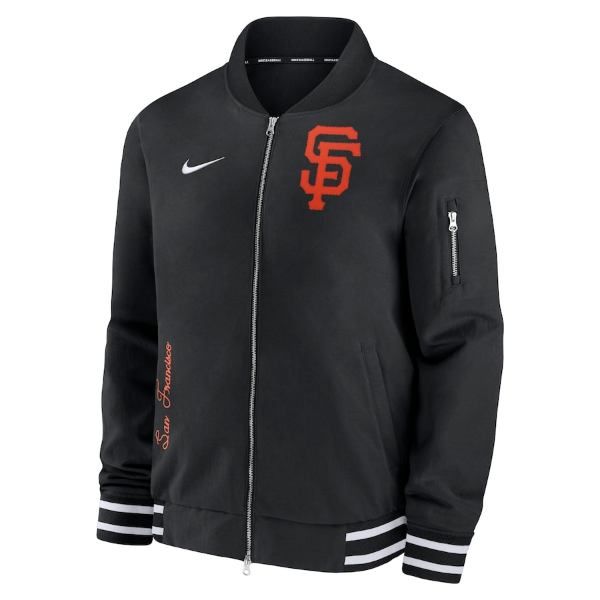 MLB公式 正規品 nike ナイキ メンズ ボンバージャケット MA-1 アウター サンフランシスコ・ジャイアンツ San Francisco Giants Authentic Collection Jacket