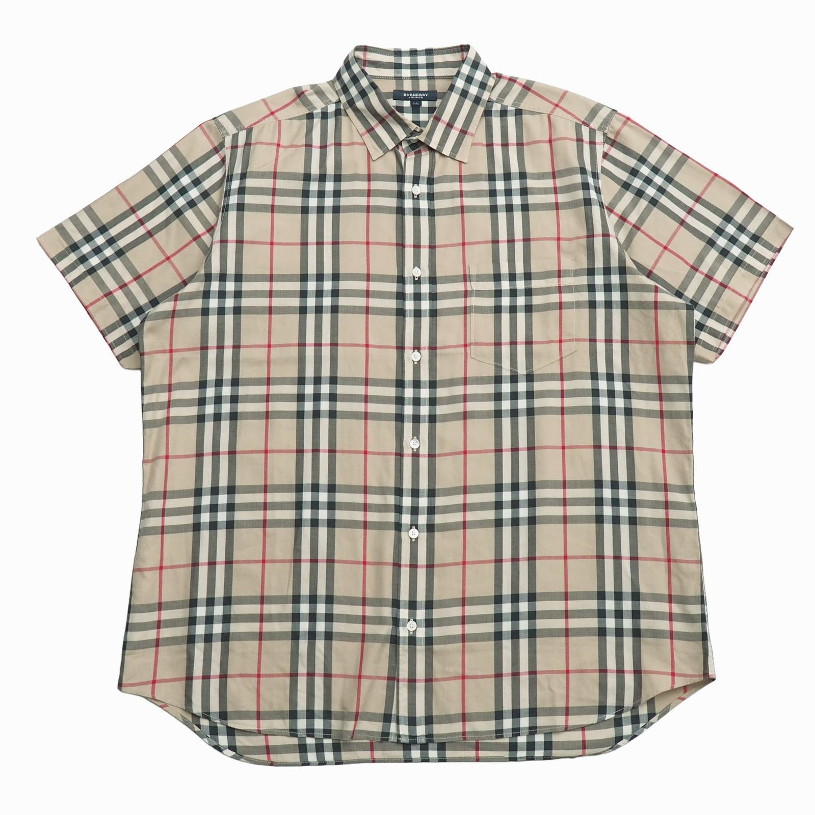 BURBERRY バーバリー 半袖シャツ サイズLL チェック ブランド古着【中古】20260520/RA9471