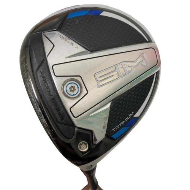 【中古】 テーラーメイド SIM 3W レフティ フェアウェイウッド FW 純正特注シャフト (フレックスS) メンズ 男性用 左利き レフティ 左用 Cランク ゴルフクラブ