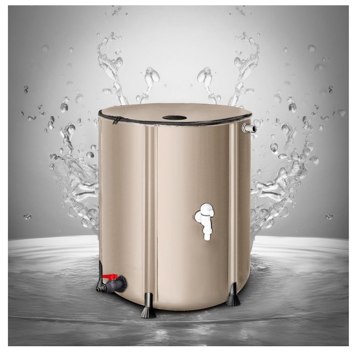 新品 FTWIND雨水タンク 家庭用 50L～1000L選択可能 集水器 貯水タンク 屋外折りたたみ式ポータブル ウォーターバケツ 防災用雨水タンク 屋外用 園芸植物灌漑可能 雨を貯めて節水 貯留タンク 簡単設置 雨水を貯めて節水可能 農業 緊急給水 雨水収集