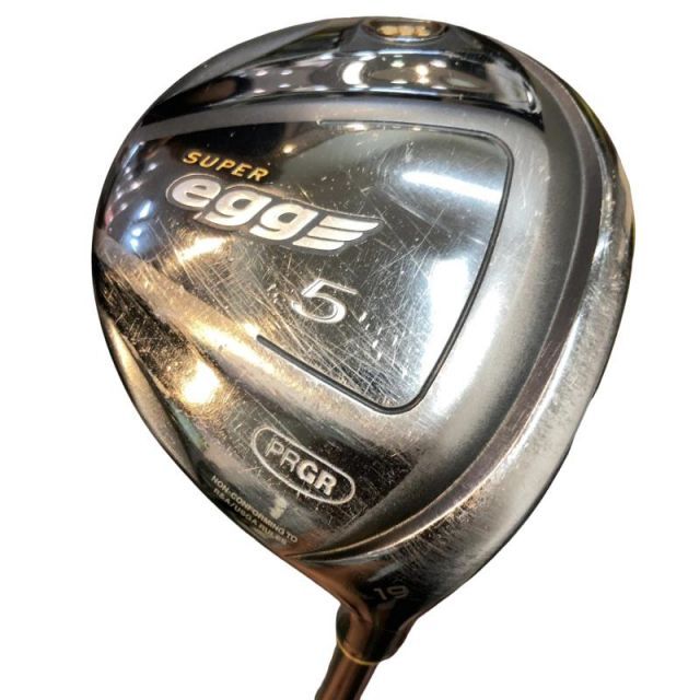【中古】 プロギア SUPER egg(2017) 5W フェアウェイウッド FW eggオリジナルカーボン (フレックスR) メンズ 男性用 右利き 右用 Dランク ゴルフクラブ