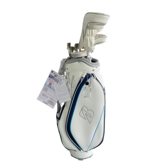 【中古】 ブリヂストン BRIDGESTONE BG-100L 8S レディース(CB付) ネイビー クラブセット CS BG-100Li (フレックスL) レディース 女性用 右利き 右用 Nランク ゴルフクラブ