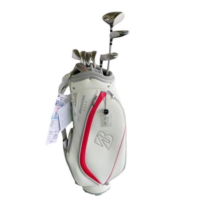 【中古】 ブリヂストン BRIDGESTONE BG-100L 8S レディース(CB付) ピンク クラブセット CS BG-100Li (フレックスL) レディース 女性用 右利き 右用 Nランク ゴルフクラブ
