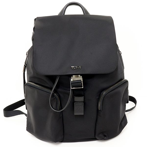 TUMI トゥミ VOYAGEUR 「ラムゼイ」バックパック リュックサック ナイロン レザー148530T522 ブラック 【中古】Sランク