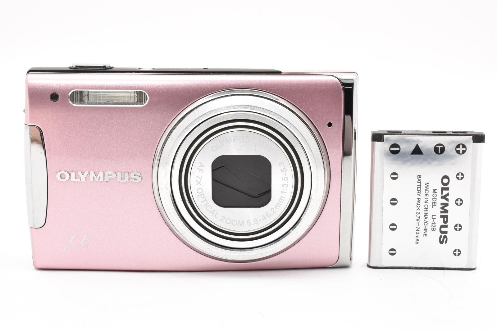 オリンパス　OLYMPUS μ 1060 ピンク 《動作確認済・バッテリー付》 コンパクト デジタル カメラ #A1255