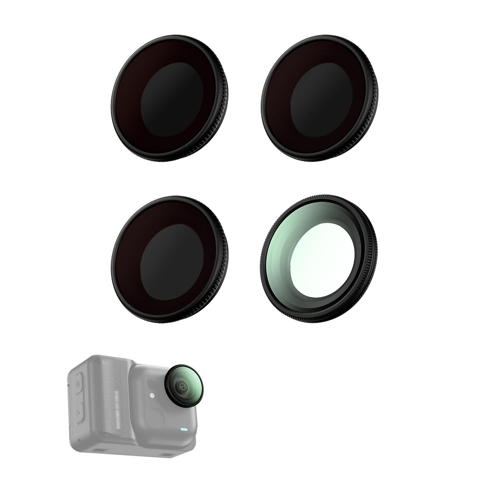 新品 JJC 4枚入り Insta360 GO Ultra用 ND + CPL フィルター セット