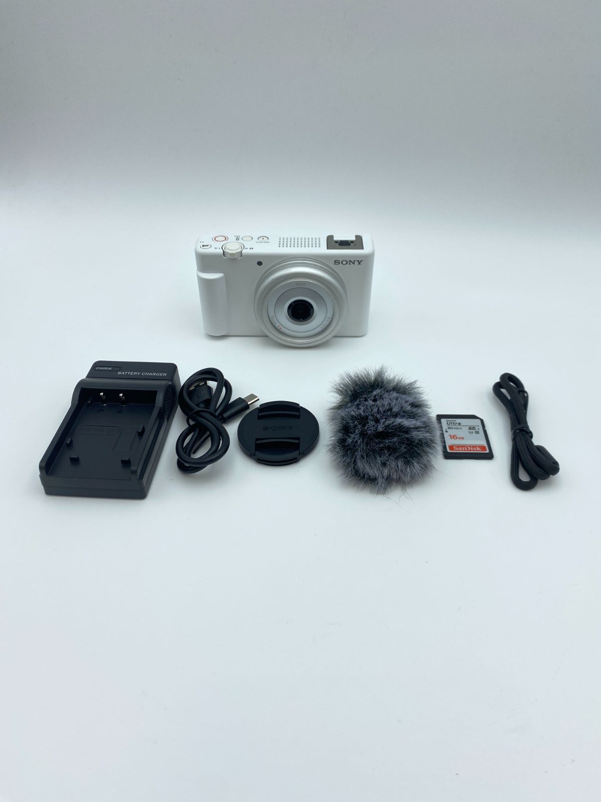 【動作確認済】SONY ZV-1F ホワイト Vlog コンパクトデジタルカメラ