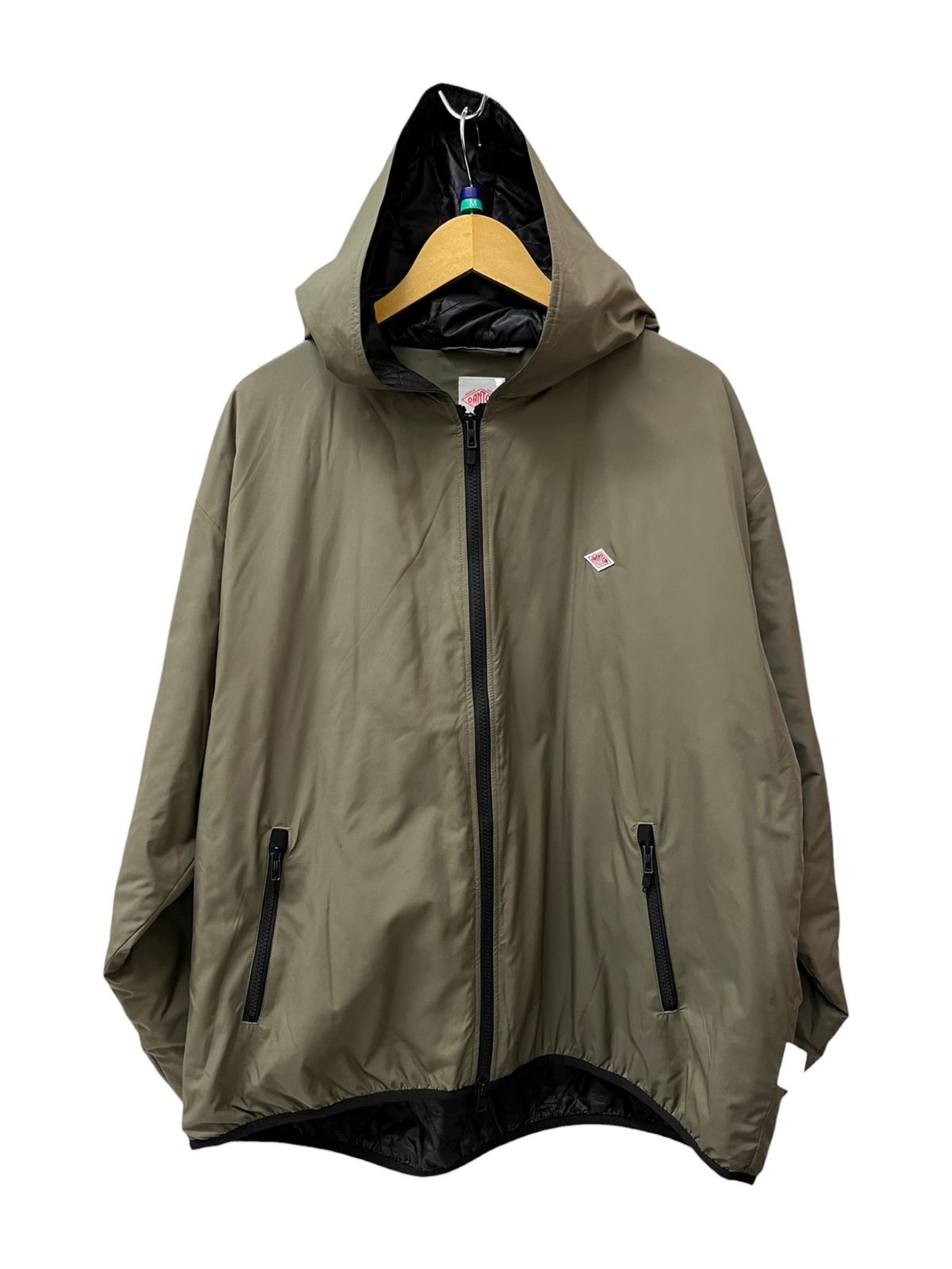DANTON モッズコート カーキベージュ色 DANTON (ダントン) LIGHT INSULATION HOOD ZIP BLOUSON 中綿ブルゾン
