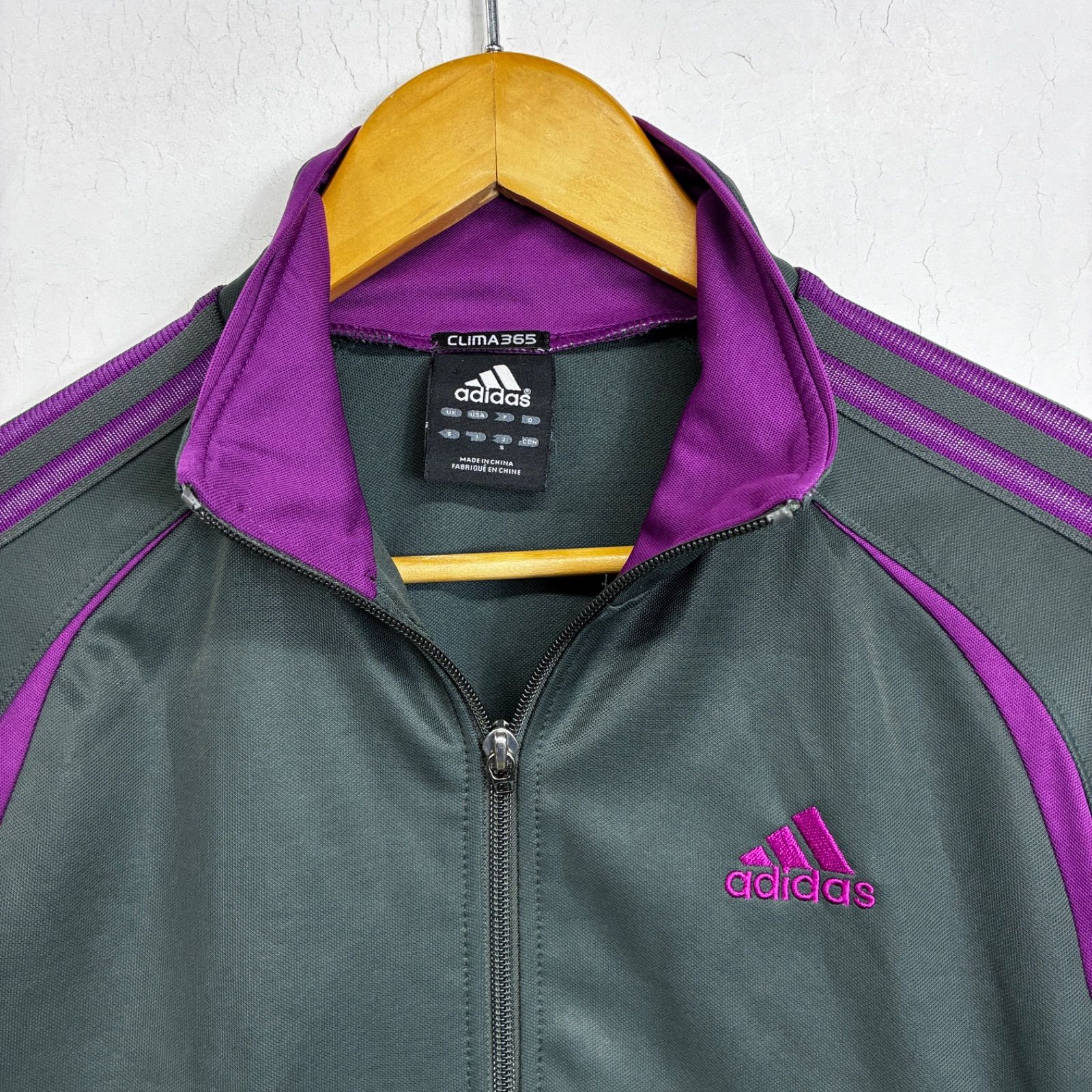adidas アディダス ジャージ トラックトップ ジャケット S チャコール 