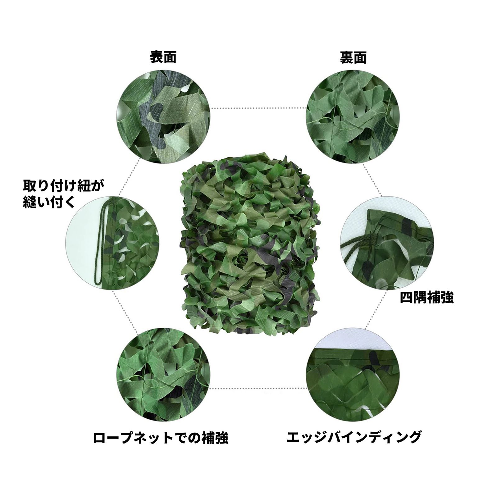 新品 TENCEN カモフラージュネット 迷彩柄 迷彩ネット 偽装網 ギリーネット サンシェード 日除け 風通し 目隠し キャンプ 野外活動 サバゲー 野鳥撮影 狩猟 装飾 ブルー 3×4M