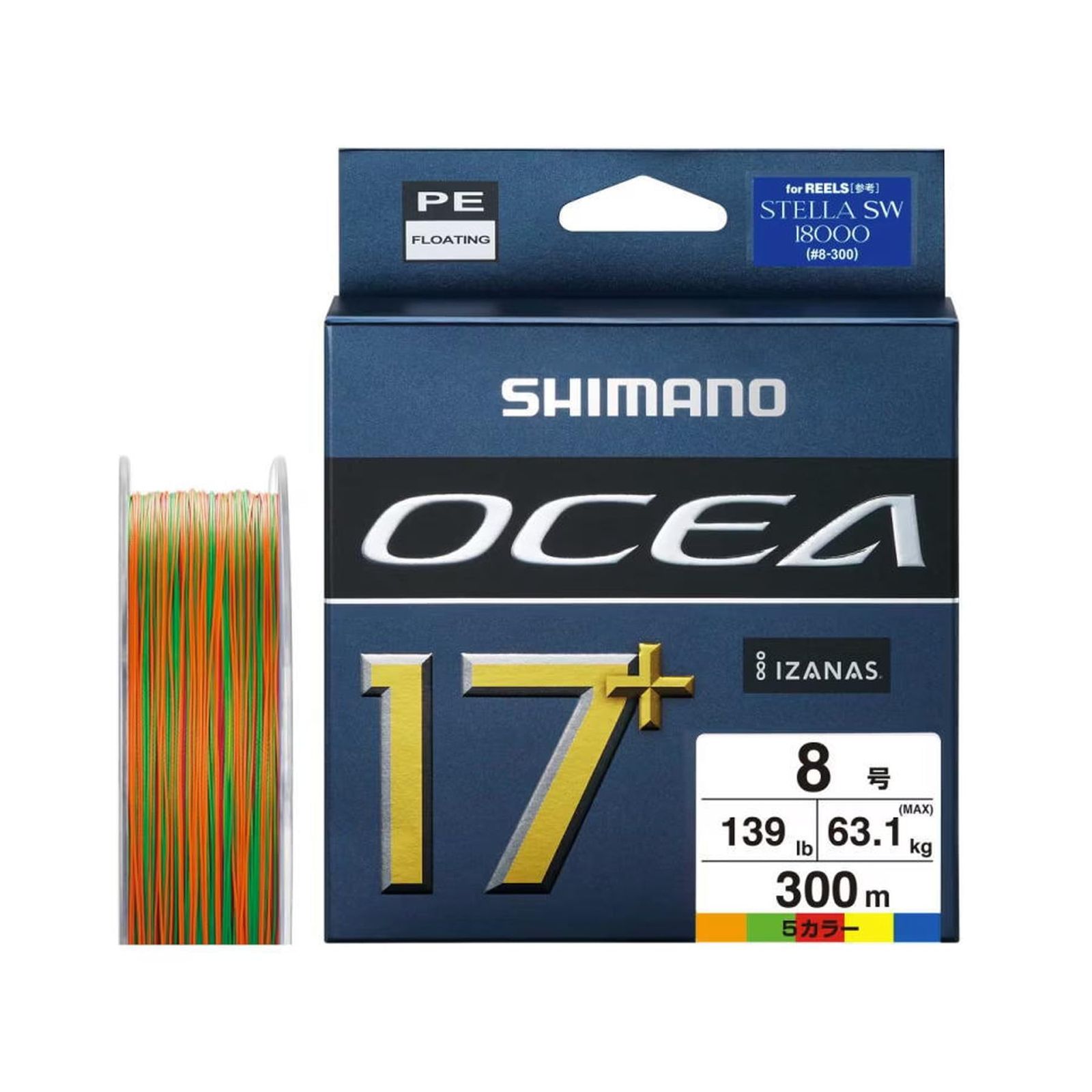 新品 シマノ(SHIMANO) PEライン オシア 17+ PE 300m LD-A71Y 8号(139lb) 5カラー