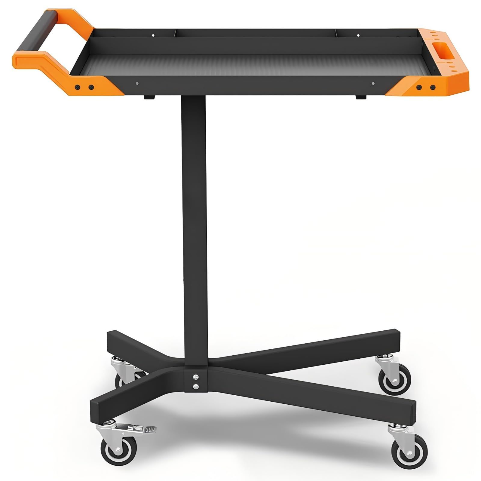 新品 PANCY ツールカート 工具台 昇降式 作業台 載台サイズ87×53cm 整備用テーブル 工具ワゴン ガレージテーブル 修理用作業台 高さ88?123cmまで調整可能 キャスター付き ガレージ収納 ガレージ作業 DIY 工具 治具 部品収納 多機能 収