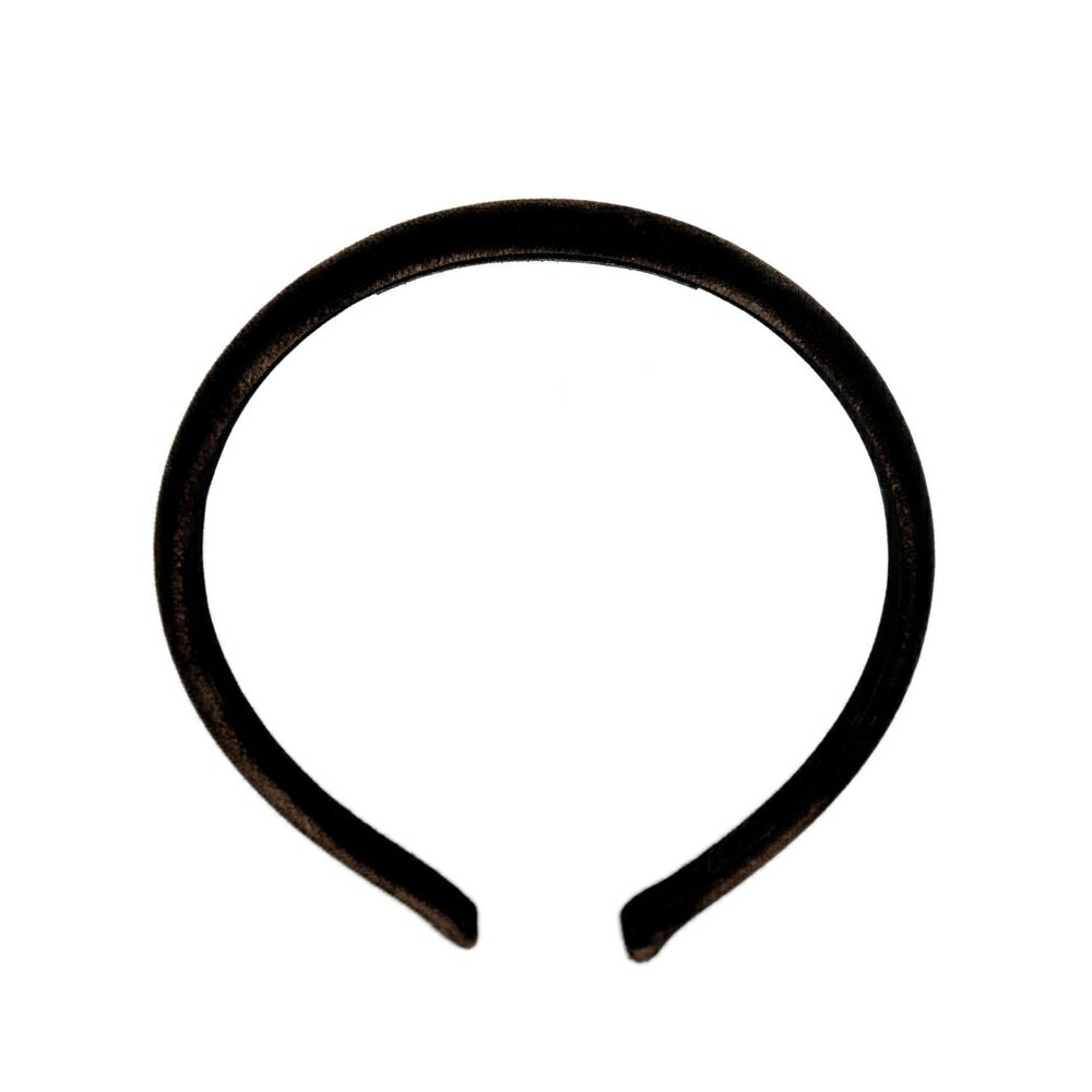 【名東】アレクサンドル ドゥ パリ カチューシャ ベロア 1cm ヘアバンド ブラック バイカラー ヘアアクセサリー レディース