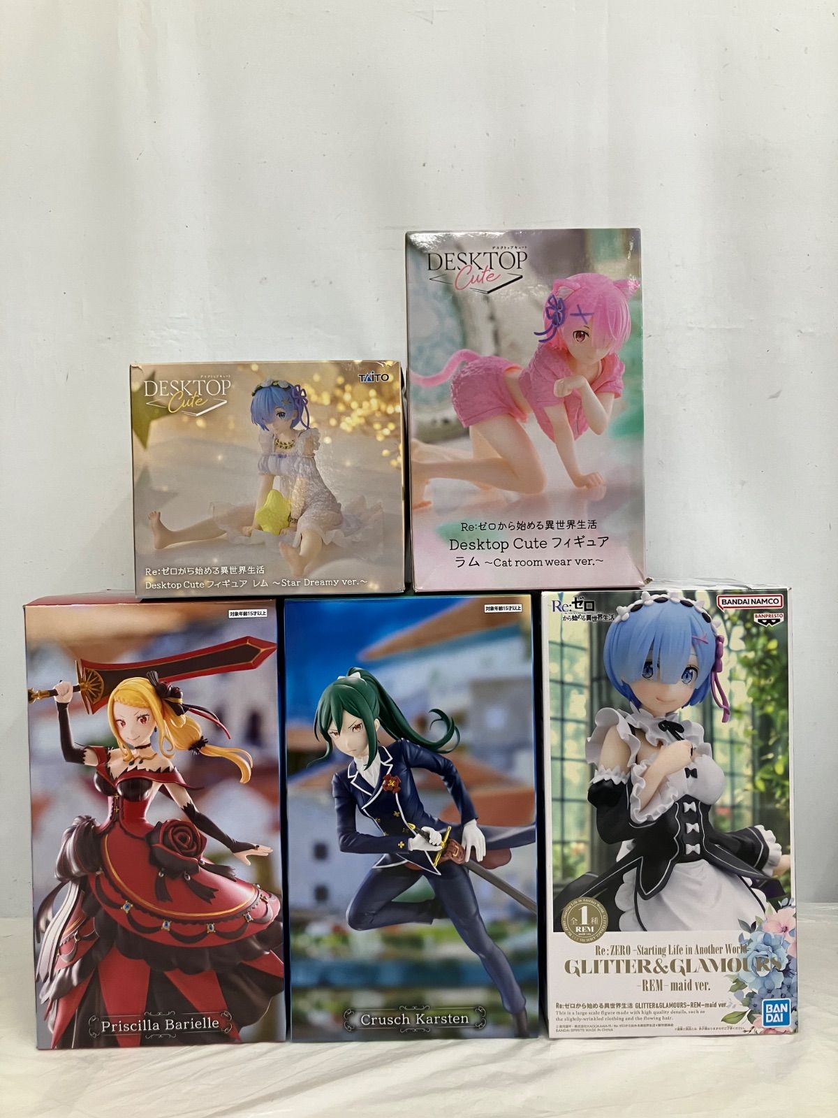 リゼロ　フィギュア　バラ売り Re:ゼロから始める異世界生活』 レム＆スバル 白鯨攻略戦Ver