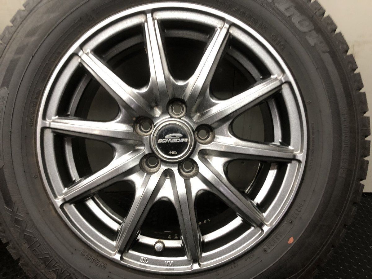 DUNLOP WM02 195/65R15】スタッドレス【MiD SCHNEIDER 15インチ 