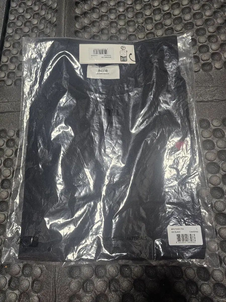 アミ スモール ハート ブラック 半袖 Tシャツ L