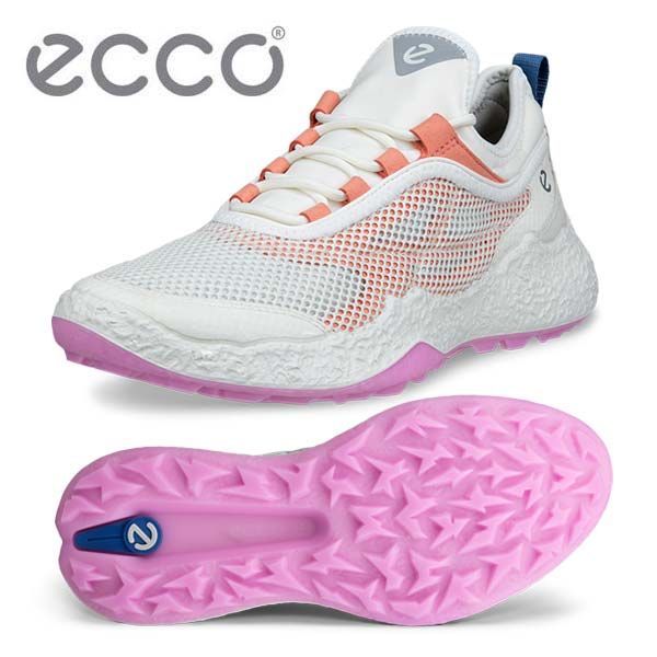 エコー BIOM H5 TEXTILE ゴルフシューズ レディース 115023 カラー： ホワイト/バーントコーラル (61593)
