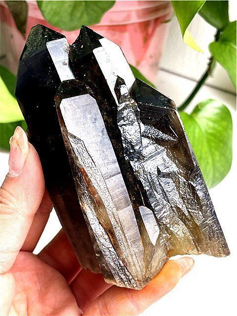AA級魔除け天然モリオン黒水晶クラスターB0317/YS/ZXA260/539C 限定品】 AAAAAAA級【魔除け】◇天然モリオン(黒水晶）クラスター0103