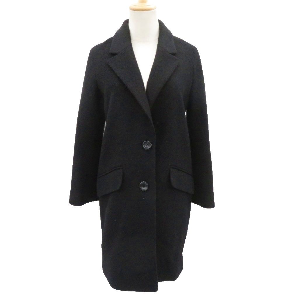 アンティーローザ Auntie Rosa チェスターコート ロング丈 F 黒 無地 /SY55 ■ECC004 4,720円