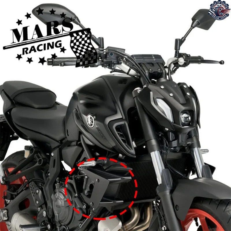 モーターサイクルスポーツ ダウンフォース ネイキッド サイドスポイラー エアロダイナミックウィングディフレクター ヤマハ MT07 SP 2018-2